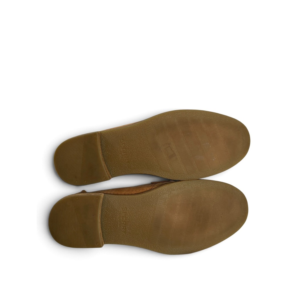 Sperry Seaport Penny Loafer Womens 7 Tan Leather Preppy Coastal Academia Style - Picture 5 of 16